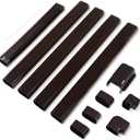LyPrem Brown 16.5Ft Mini Split Line Set Cover 4" PVC Line Cover Kit for Mini Split and Central Air Conditioner & Heat Pump