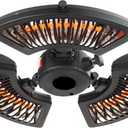 Star Patio Outdoor Heater, Electric Parasol Heater, Umbrella Patio Heater with 3 Heat Levels, 1500W Instant Heating, Tip-Over & Overheat Protection, Infrared Patio Heater, ZHQ2027-P