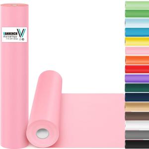 17.5"963" (80 1/4FT) Mothers Day Gifts Wrapping Paper Pink, Color Kraft Paper Roll for Art Crafts, Wedding, Birthday, Bouquet Flower Wrapping, Pink Bulletin Board Paper