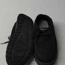 Furuian Steel Toe Shoes for Men Low-top Safety Work Shoes for Men Lightweight Steel Toe Sneakers Comfortable Canvas Work Loafers Zapatos De Trabajo para Hombres (10.5, Composite Toe All Black)