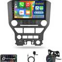 Car Radio for Ford Mustang 2015-2020 - Wireless Carplay and Android Auto, [2+64G] 9 Inch Touchscreen Android 13 Car Radio - Multiple UI/GPS/WiFi/SWC + AHD Backup Camera + Mic