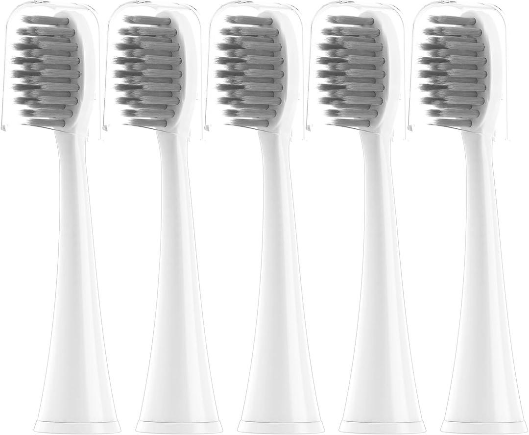 Toothbrush Heads Compatible with Burst Toothbrush, Replacement Heads for Burst Sonic Electric Toothbrush5 White