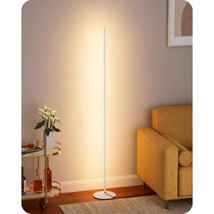 EDISHINE 57.5" Corner Lamp with Remote & Foot Switch, Dimmable & 7 CCT