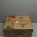 LEDIARY Caged Ceiling Fan with Light and Remote, 20in Small Low Profile Ceiling Fans with Lights, 6 Speed Farmhouse Flush Mount Ceiling Fan for Bedroom, Kitchen, Living Room-White and Gold