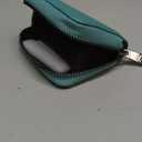 Linno RFID 20 Slots Credit Card Holder Genuine Leather Small Wallet for Women or Men with Zipper