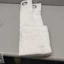 H.VERSAILTEX Linen Curtains Nickel Grommet Natural Linen Semi-Sheer Curtains 2 Panels Privacy Added Premium Soft Rich Material Drapes for Bedroom/Living Room - 52x54 - Inch - Pure White