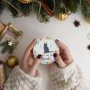 2 x Cat Memorial Christmas Ornaments 2025 - Forever in Our Hearts, Pet Memorial Ornaments in Loving Memory Gift, Sympathy Remembrance Gifts for Loss of Cats Kittens, (2.9 Inch)