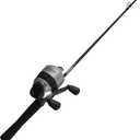 Zebco 33 Spincast Reel and Fishing Rod Combo, 6-Foot 2-Piece Fiberglass Rod with EVA Handle, Quickset Anti-Reverse Fishing Reel with Bite Alert, 60