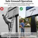 4.2ft - 19.7ft Readerboard/Marquee Sign Letter Change Arm Pole with Changing Sign Letters Cup, Safe, Stable, and Easy to Use