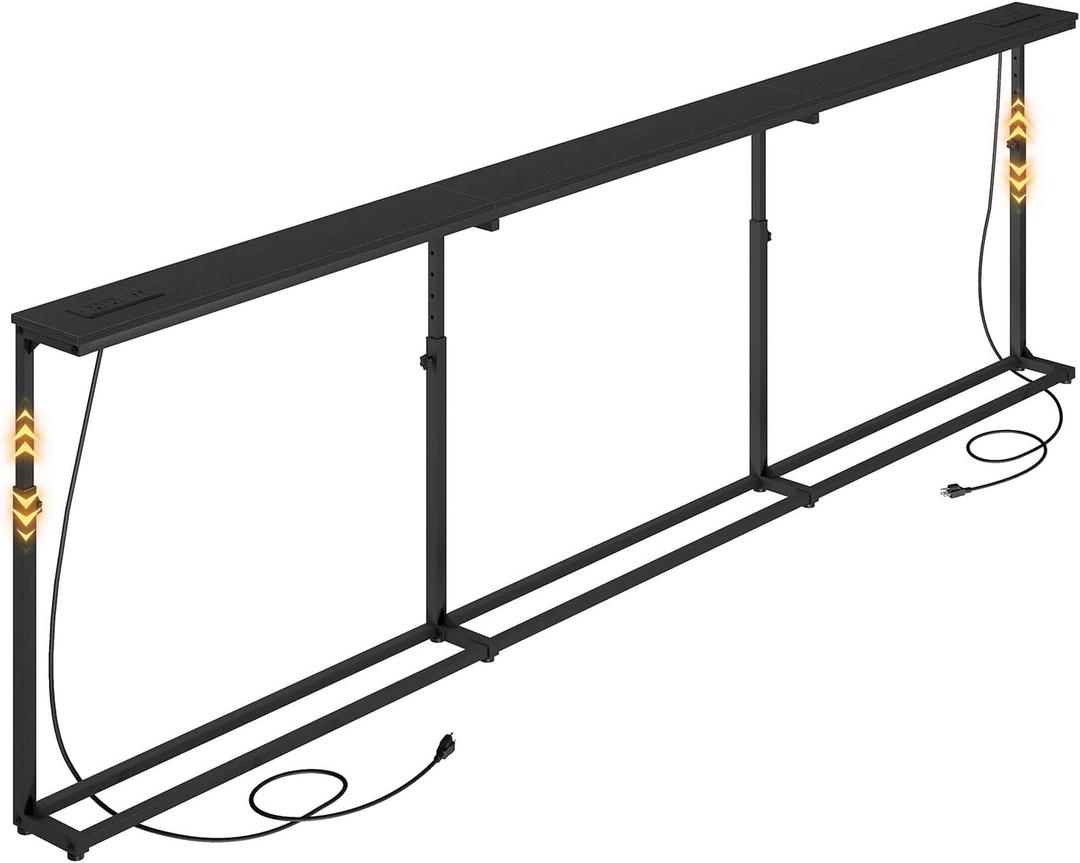 HOOBRO 102.3 Inch Narrow Console Table, Skinny Behind Couch Table, 102.3"L x 5.9"W x 33.4"H
