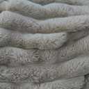 Bedsure Faux Fur Throw Blanket - GentleSoft & Fluffy, Fuzzy Luxury Christmas Blanket for Couch, Sofa and Bed, Thick and Warm for Winter, Cozy Striped Decorative Gift for Women, Oatmeal, 50x70 Inches