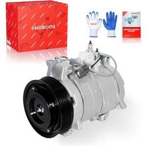 PHOBOOS A/C Compressor with Clutch Compatible with Honda Element 2003-2011 L4 2.4L, Fast Cooling, Low Noise, Easy Installation, Ref. 78372, CO-10739C