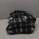 SCODI Men's Flannel Shirt Jacket Fleece Sherpa Lined Plaid Jackets Coat Full Zip Up Hoodie Winter Outwear Black White X-Large