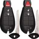 SUPALAND Key Fob FOBIK Keyless Remote Replacement Fits for Dodge Ram 1500 2500 3500 2009-2012 Charger Challenger Durango Journey Grand Caravan Jeep Grand Cherokee Commander Chrysler 300 Town Country