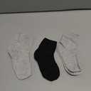 SPTRAMLE Boys Socks, 24 Pairs Kids Socks for Toddler Girls 2-4 Years Boys Crew Multipack Athletic White Black Grey