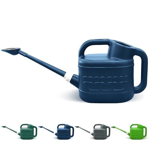 2 Gallon Watering Can for Outdoor Plants, Plant Watering Can with Removable Long Spout and Stainless Steel Sprinkler Head, Large Water Can for Garden Flowers Vegetables