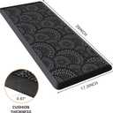 Mattitude Kitchen Mat, 17.3x39in Heavy Duty Ergonomic Comfort Foam Standing Desk Mat, Waterproof Non-Slip Standing Mats and Rugs for Kitchen, Office, Laundry, Black