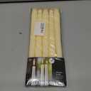 Taper Candles,Tapered Candlesticks - Dripless 10 Inch Ivory Candles, Unscented Tall Dinner Candle, Long 8 Hour Burning Household Candles, 10 Pack