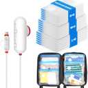 VMstr 18 Pack Vacuum Storage Bags with USB Pump, Vacuum Seal Bags for Clothing Travel, Carry-on Size Space Saver for Clothes and Clothing