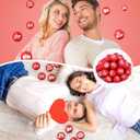 50 Pcs 1.5 Inch Valentine's Day Stress Balls Bulk Valentine Party Favors Mini Foam Squeeze Balls for Adults Stress Relief, Valentines Day, Gift Bag Fillers