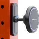 Magnetic Gym Phone Mount for MagSafe Accessories  Dual Magnet Stand for iPhone and Android compatible with MagSafe Phone Stand with Alloy Base  Gym Essentials for Workouts, Recording, Home or Garage