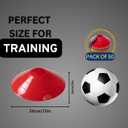 Flexible Soccer Cones (Set of 60/50/40/25) with Mesh Bag & Strap, Sports Cones for Soccer, Basketball, Football Training Equipment, Agility Soccer Cones for Drills Training
