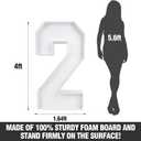 2026 Graduation Decorations - 4FT Light-Up Marquee Numbers Kit - Large Pre-Cut 2026 Mosaic Foam Board Sign - Class of 2026 Congrats Party Supplies for Kindergarten Preschool High School College Prom, 48 inches x 19.7 inches