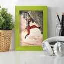 Renditions Gallery 5x7 inch Picture Frame Avocado Wood Grain Frame, High-end Modern Style, Made of Cream Colored Solid Wood and High Definition Glass for Wall and Tabletop Photo Display