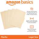 Amazon Basics Sturdy Manila File Folders, 1/3 Tabs in Assorted Positions for Filing and Easy Labeling, Legal Size, 8.5 x 14 inch, 100-Pack