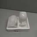 Radicaln Marble Wine Glasses Set of 2 Handmade White 5" Inch Stem Drinking Glassware For Home Bar Decor, Ideal White and Red Wine Glasses For Parties & Weddings