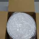 SETUP [12 oz. - 50 Piece Dessert Soup Bowls with Silver Rim, Plastic Bowls Disposable - Premium Heavy-Duty Disposable Soup Bowls for Party, Wedding, and All Occasions