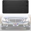 ABS Front License Plate Mount Compatible with 2010-2013 Mercedes-Benz E350 Sedan Rustproof Car Tag Frame with Screw Weather-Resistant License Plate Bracket Holder for Exterior Accessories