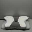 Cervical Neck Pillow for Pain Relief - Ergonomic Side Sleeper Pillow for Neck Support, Cooling Cervical Pillow for Sleeping, Contour Orthopedic Memory Foam Pillows for Back Stomach Sleepers (Dark Grey & White)