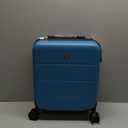 Hanke 16 Inch Underseat Carry On Luggage with Wheels Hard Shell Mini Small Suitcases Carry On Bag for Airline Approved TSA Luggage Lightweight Travel Suitcase(Caribbean Blue)