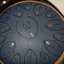 Steel Tongue Drum 12 Inch 15 Notes, Steel Drums Instruments for Kids Adults, Hand Pan Drum with Music Book, Drum Mallets and Carry Bag, Handpan C Major, Navy Blue