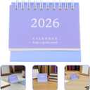 Tofficu 2026 Mini Desk Calendar 5-Pack Small Standing Flip Monthly Planner 3.66X2.95X12.79In Compact Desktop Organizer with Thick Paper for Home and Office
