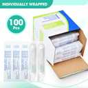 3 x 100 Pack 21ga Luer Lock Needle with Cap, 1Inch Dispensing Tools for Liquid Measuring, Refilling Inks, Individually Wrapped