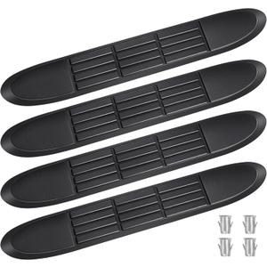 Replacement Step Pad for 3" Round Tubes with 4 Holes, 19.6" X 3.1"(18.6" Outer Hole Spacing)  Durable Non-Slip Replacement Step Pad Set of 4, Easy InstallationVerify Tube Size & Hole Spacing!