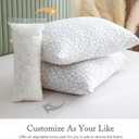 BPC Premium Rayon Derived from Bamboo Firm Pillows Queen Size Set of 2 - Hypoallergenic Shredded Memory Foam Pillows with Removable Cover Bed Pillows for Side Stomach and Back Sleepers, CertiPUR-US (Grey)