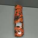 Ivydale 2 PCS Artificial Fall Hanging Flowers Fake Plants Outdoor,Silk Morning Glory Faux Flowers with Eucalyptus Leaves,UV Resistant Realistic Mums Plants for Home Garden Decor (Orange)