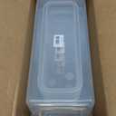 HOMZ 2-Pack Latching Lid, Large Clear Plastic Storage Bins with Lids, 66 Quart, Gray Latch - Stackable Container Boxes for Home, Bathroom, and Office Organization