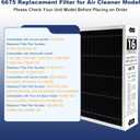 X6675 Merv 16 20x25x5 Furnace Air Filter Compatible with Lennox X6675 and Lennox HCC20-28 HVAC System, Part Number HCF20-16, 2 Pack