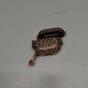 Maxjoy for Cute AirPods 3 Case (2021) with Safety Lock,Compatible Leopard Print AirPod 3rd Generation Case for Women Girly with Keychain-Gold