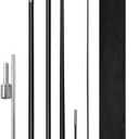 17FT Feather Flag Pole Kit  Heavy Duty Fiberglass Flagpole for 11.513FT Feather Flags, Outdoor Wind Resistant Banner Stand, Teardrop Flag Pole Replacement