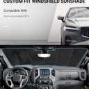 Pigenius Windshield Sunshade for 2007-2011 Honda CR-V, Reversible Silver/Black