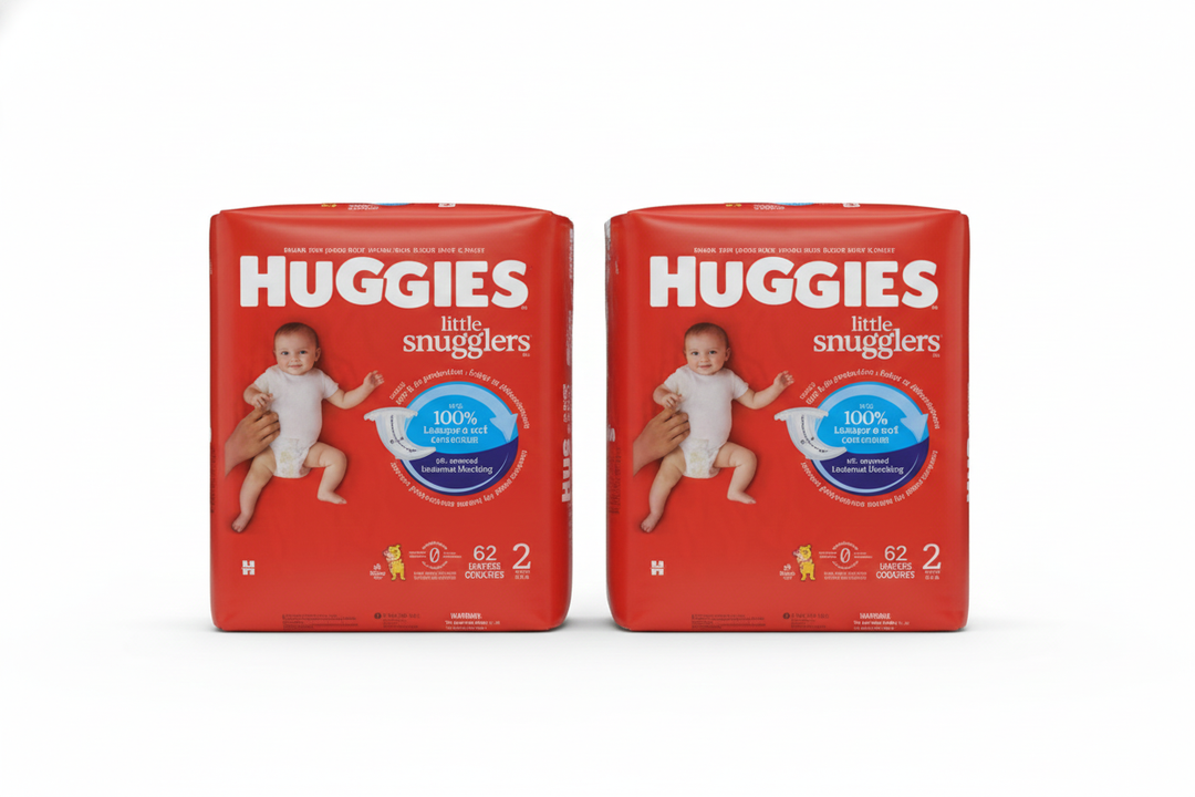 Huggies Size 2 Diapers, Little Movers Baby Diapers, Size 2, 124 Count