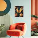 obterie Butterfly Paint by Numbers Kit for Adults Beginner Flower Oil Painting Kit Adult Paint by Number Kits on Canvas DIY Painting for Beginners Art by Numbers for Gifts Home Wall Decor 16x20 Inch (YF033)