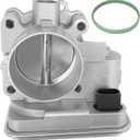 Electronic Throttle Body Fits for Jeep Patriot Compass, Dodge Avenger Caliber Journey, Chrysler 200 Sebring, 1.8L 2.0L 2.4L, 2007-2017, Replacement OE No. 4891735AC 4891735AD 977025