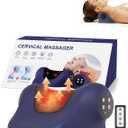 Heated Neck Stretcher for Pain Relief,Cervical Traction Device,3 Vibration Modes Portable Wireless Neck and Shoulder Relaxer Hump Corrector Pillow for TMJ Pain Relief and Cervical Spine Alignment