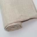 Linen Fabric by The Meter 39"x57" Soft Natural Craft Material Pre-Cut Linen Upholstery Fabric for Tablecloth Bags Pillow Cushion Cover Sewing Sofa Cloth (Beige, 39"x57")